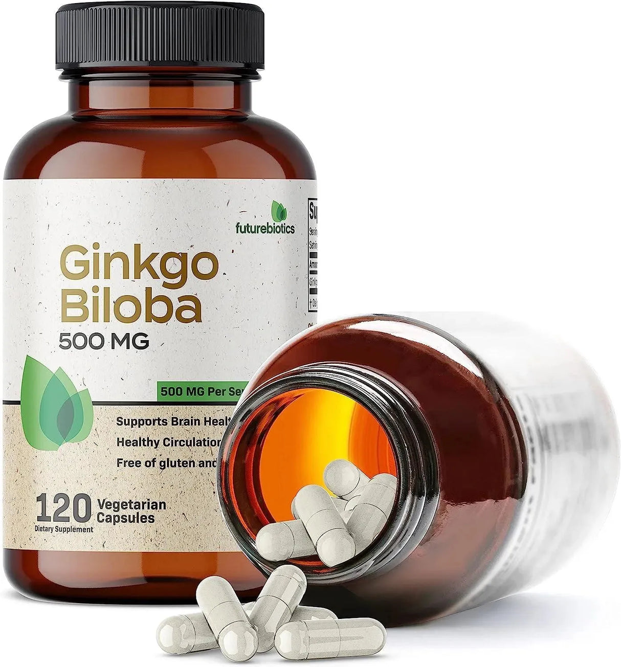 FUTUREBIOTICS - Futurebiotics Ginkgo Biloba 500Mg. 120 Capsulas - The Red Vitamin MX - Suplementos Alimenticios - {{ shop.shopifyCountryName }}