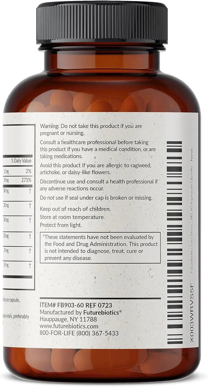 FUTUREBIOTICS - Futurebiotics Liver Detox 60 Capsulas - The Red Vitamin MX - Suplementos Alimenticios - {{ shop.shopifyCountryName }}