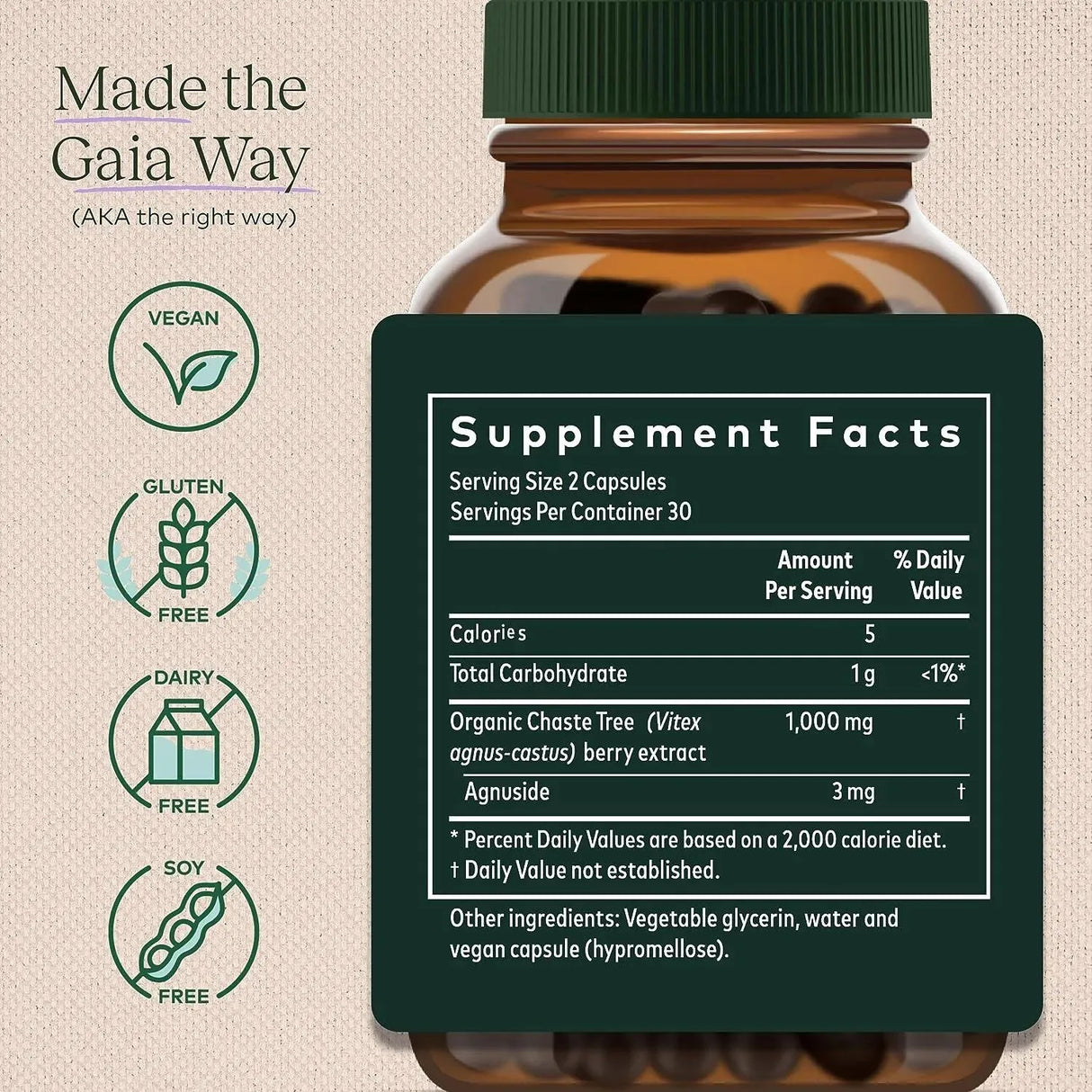 GAIA HERBS - Gaia Herbs Baya Casto Berry 60 Capsulas - The Red Vitamin MX - Suplementos Alimenticios - {{ shop.shopifyCountryName }}