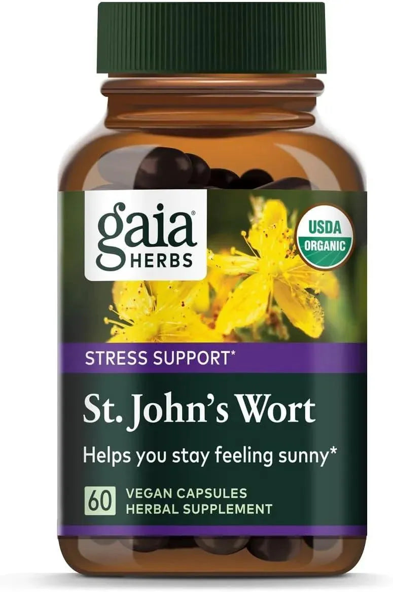 GAIA HERBS - Gaia Herbs St. John's Wort 60 Capsulas - The Red Vitamin MX - Suplementos Alimenticios - {{ shop.shopifyCountryName }}