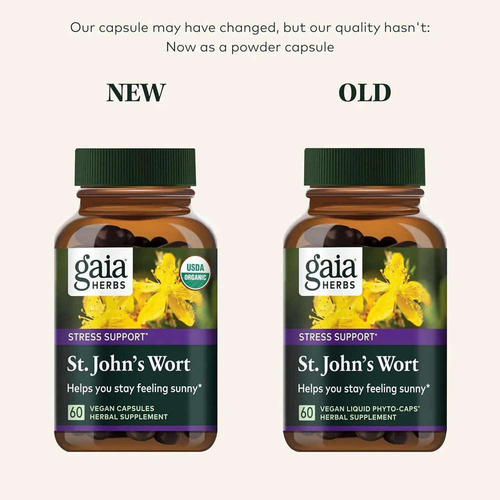 GAIA HERBS - Gaia Herbs St. John's Wort 60 Capsulas - The Red Vitamin MX - Suplementos Alimenticios - {{ shop.shopifyCountryName }}