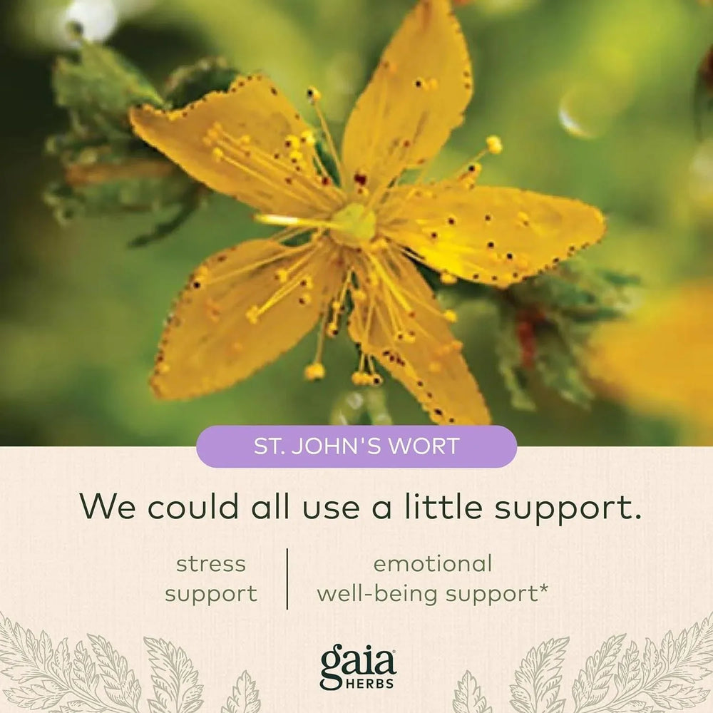 GAIA HERBS - Gaia Herbs St. John's Wort 60 Capsulas - The Red Vitamin MX - Suplementos Alimenticios - {{ shop.shopifyCountryName }}