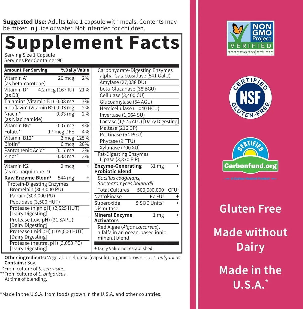 GARDEN OF LIFE - Garden of Life 22 Digestive Enzymes for Women 90 Capsulas - The Red Vitamin MX - Suplementos Alimenticios - {{ shop.shopifyCountryName }}