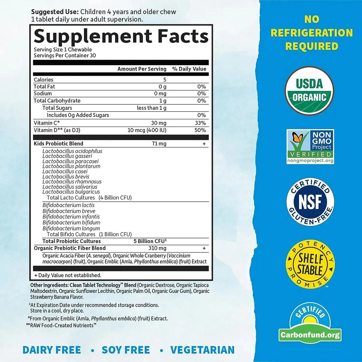 GARDEN OF LIFE - Garden of Life Dr. Formulated Probiotics Organic Kids+ 30 Tabletas Masticables - The Red Vitamin MX - Suplementos Alimenticios - {{ shop.shopifyCountryName }}