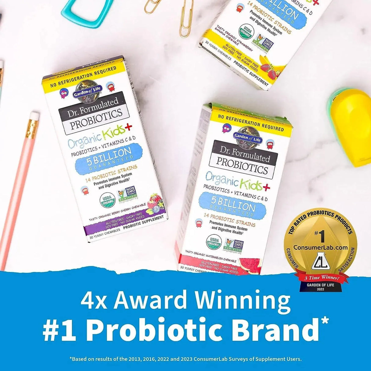 GARDEN OF LIFE - Garden of Life Dr. Formulated Probiotics Organic Kids+ 30 Tabletas Masticables - The Red Vitamin MX - Suplementos Alimenticios - {{ shop.shopifyCountryName }}