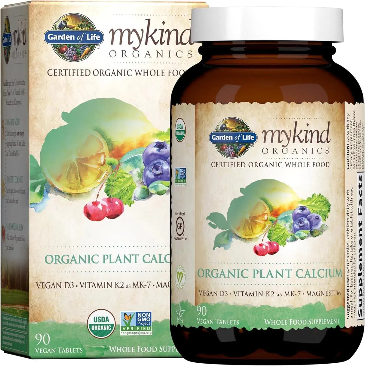 GARDEN OF LIFE - Garden of Life mykind Organics Plant Calcium 90 Tabletas - The Red Vitamin MX - Suplementos Alimenticios - {{ shop.shopifyCountryName }}