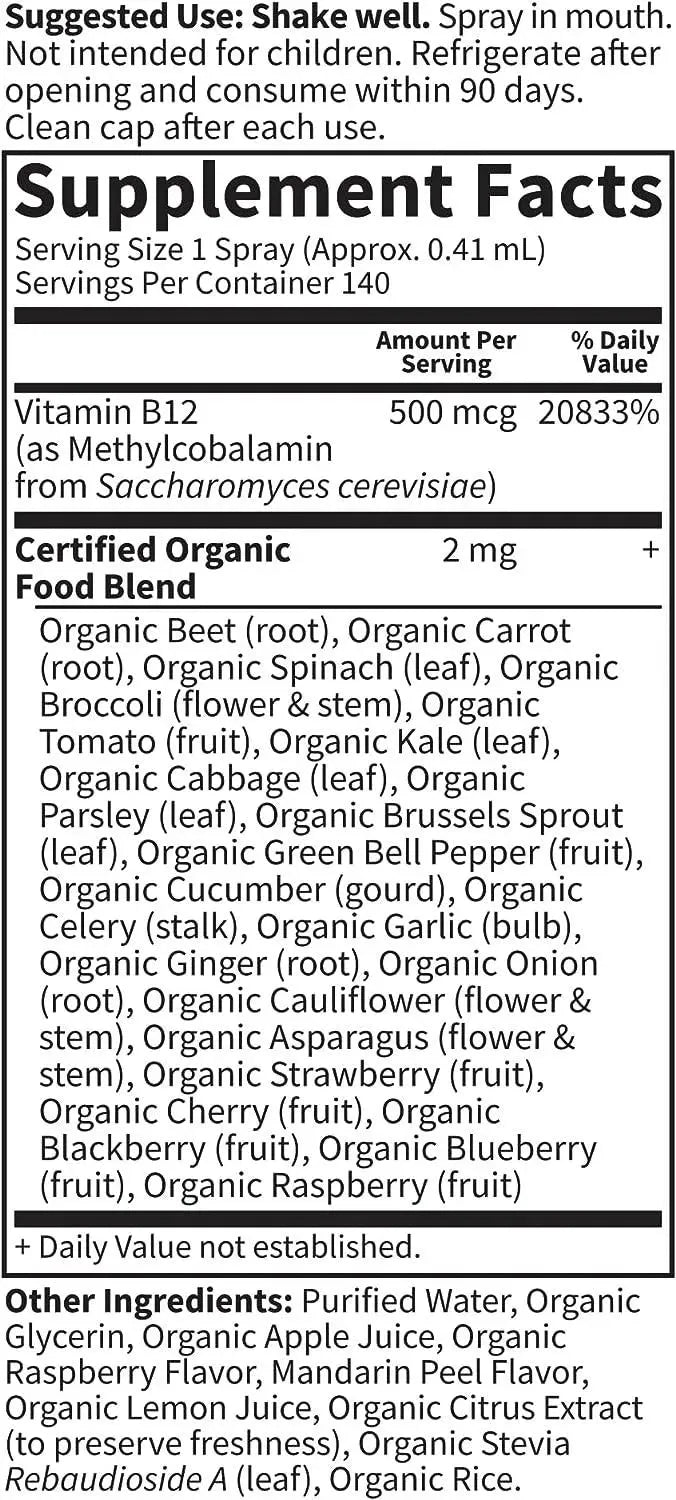 GARDEN OF LIFE - Garden of Life Organics B12 Vitamin 2 Fl.Oz. - The Red Vitamin MX - Suplementos Alimenticios - {{ shop.shopifyCountryName }}