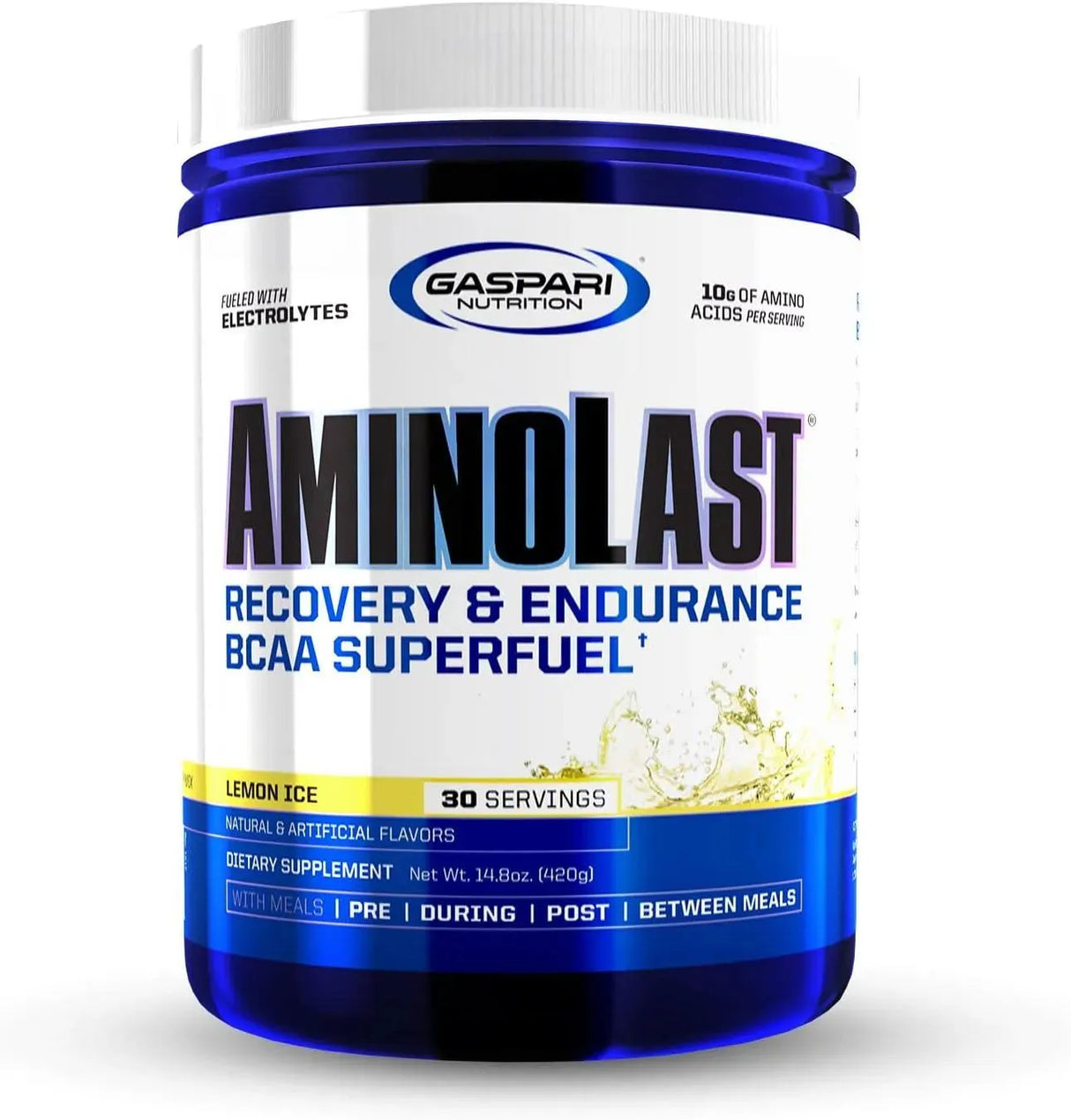 GASPARI NUTRITION - Gaspari Nutrition Aminolast Recovery and Endurance BCAA Superfuel Lemon Ice 420Gr. - The Red Vitamin MX - Suplementos Alimenticios - {{ shop.shopifyCountryName }}