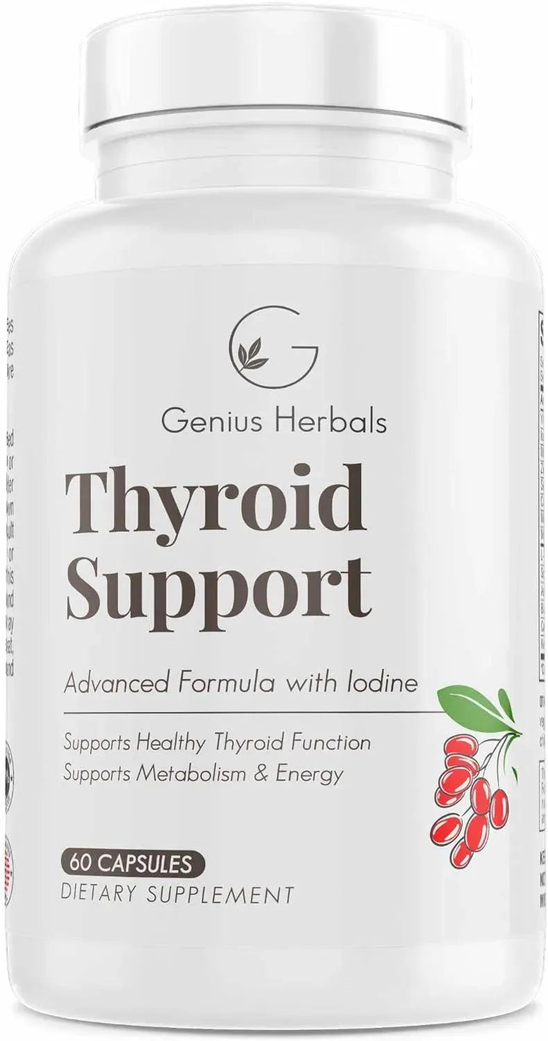 GENIUS HERBALS - GENIUS HERBALS Thyroid Support 60 Capsulas - The Red Vitamin MX - Suplementos Alimenticios - {{ shop.shopifyCountryName }}