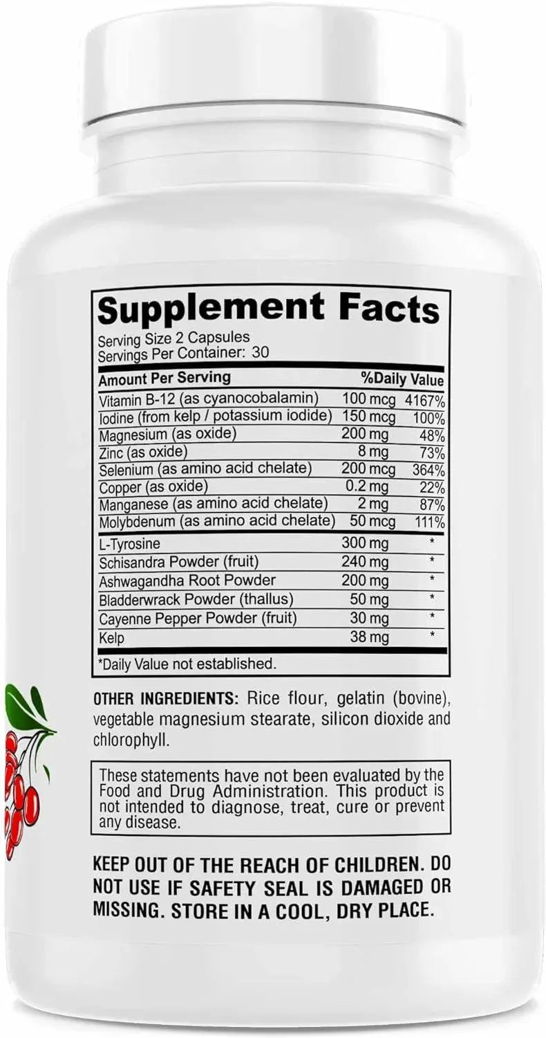 GENIUS HERBALS - GENIUS HERBALS Thyroid Support 60 Capsulas - The Red Vitamin MX - Suplementos Alimenticios - {{ shop.shopifyCountryName }}