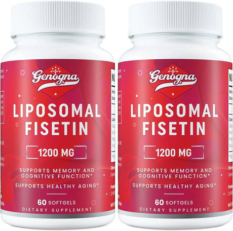 GENOGNA - Genogna Liposomal Fisetin 1200Mg. 60 Capsulas 2 Pack - The Red Vitamin MX - Suplementos Alimenticios - {{ shop.shopifyCountryName }}