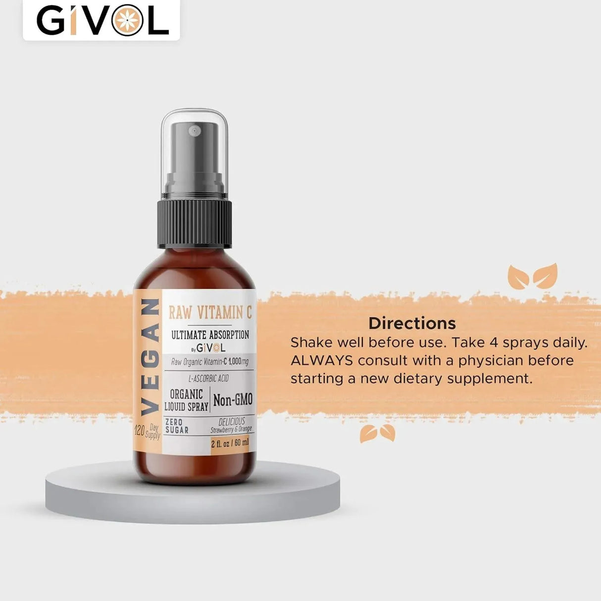 GIVOL - Givol Vitamin C Extra Strength Spray Mist 60Ml. - The Red Vitamin MX - Suplementos Alimenticios - {{ shop.shopifyCountryName }}