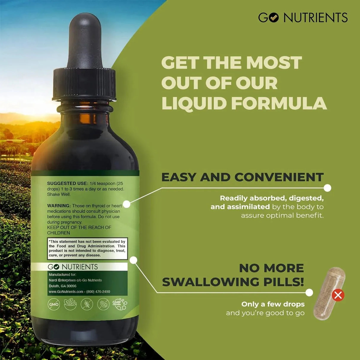 GO NUTRIENTS - Go Nutrients Thyroid Edge Support for Women and Men 60Ml. - The Red Vitamin MX - Suplementos Alimenticios - {{ shop.shopifyCountryName }}