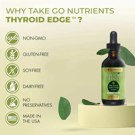 GO NUTRIENTS - Go Nutrients Thyroid Edge Support for Women and Men 60Ml. - The Red Vitamin MX - Suplementos Alimenticios - {{ shop.shopifyCountryName }}
