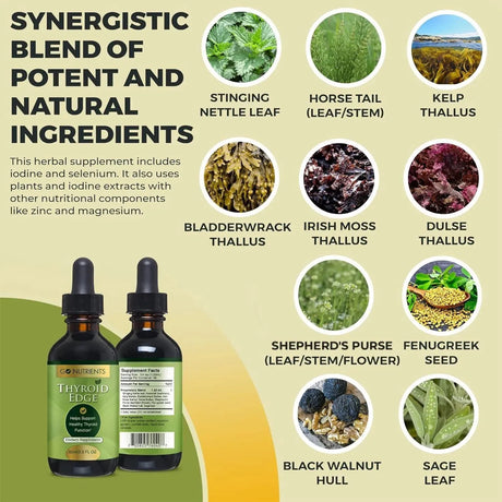 GO NUTRIENTS - Go Nutrients Thyroid Edge Support for Women and Men 60Ml. - The Red Vitamin MX - Suplementos Alimenticios - {{ shop.shopifyCountryName }}