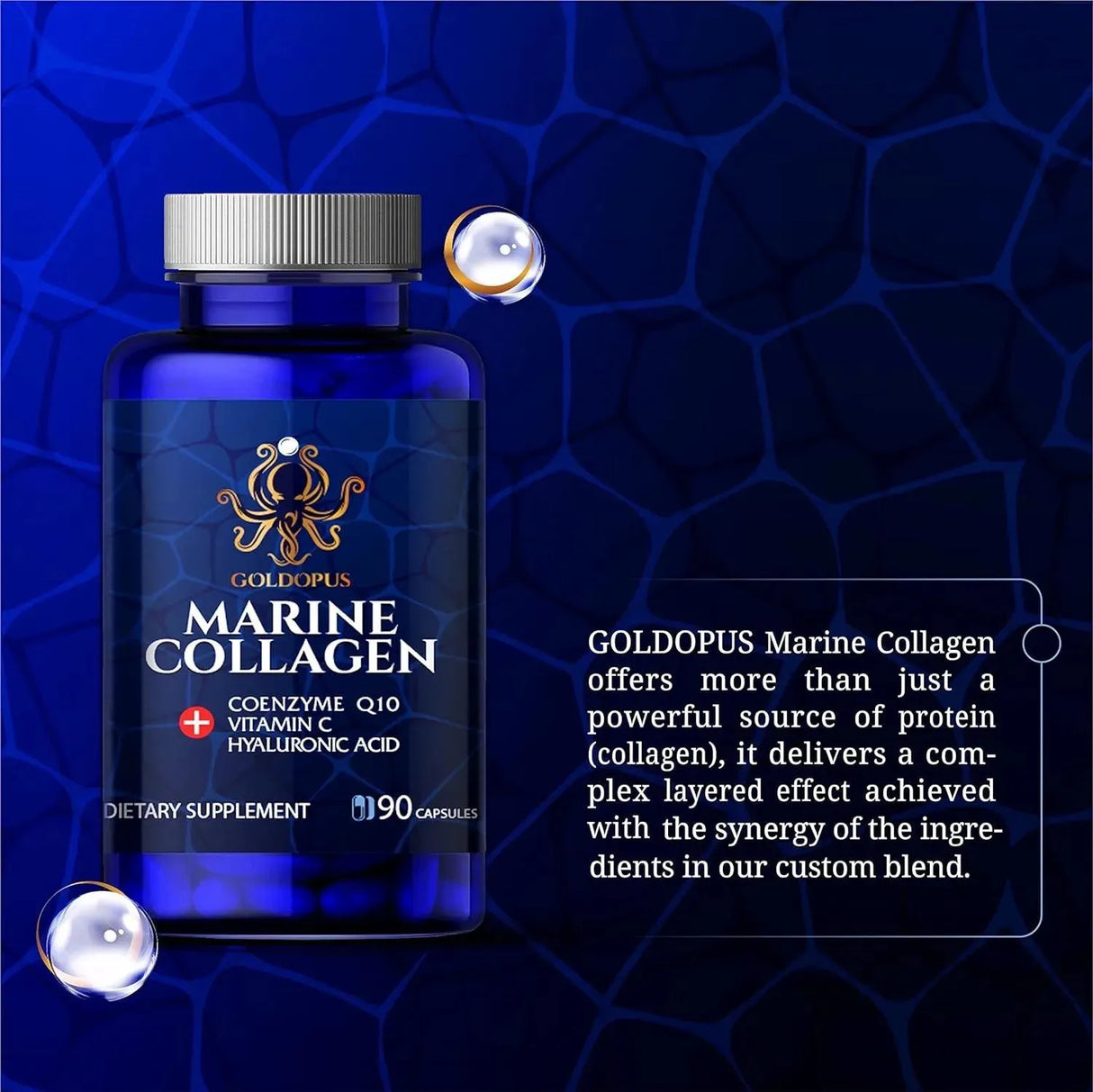 GOLDOPUS - Goldopus Marine Collagen Capsules with Hyaluronic Acid 90 Capsulas - The Red Vitamin MX - Suplementos Alimenticios - {{ shop.shopifyCountryName }}