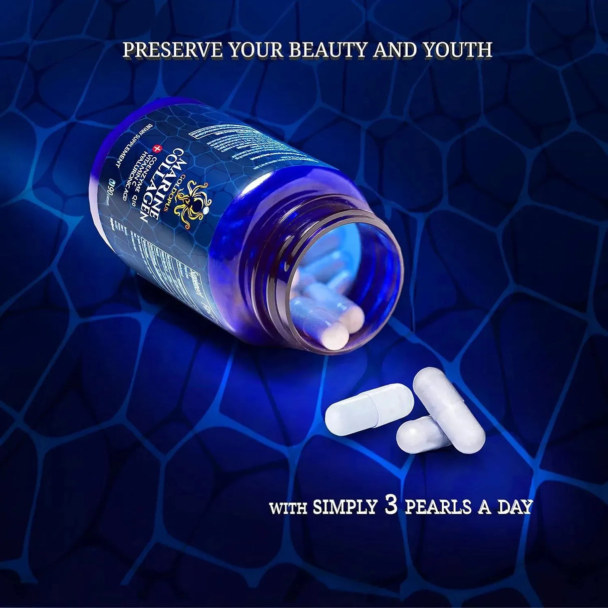 GOLDOPUS - Goldopus Marine Collagen Capsules with Hyaluronic Acid 90 Capsulas - The Red Vitamin MX - Suplementos Alimenticios - {{ shop.shopifyCountryName }}