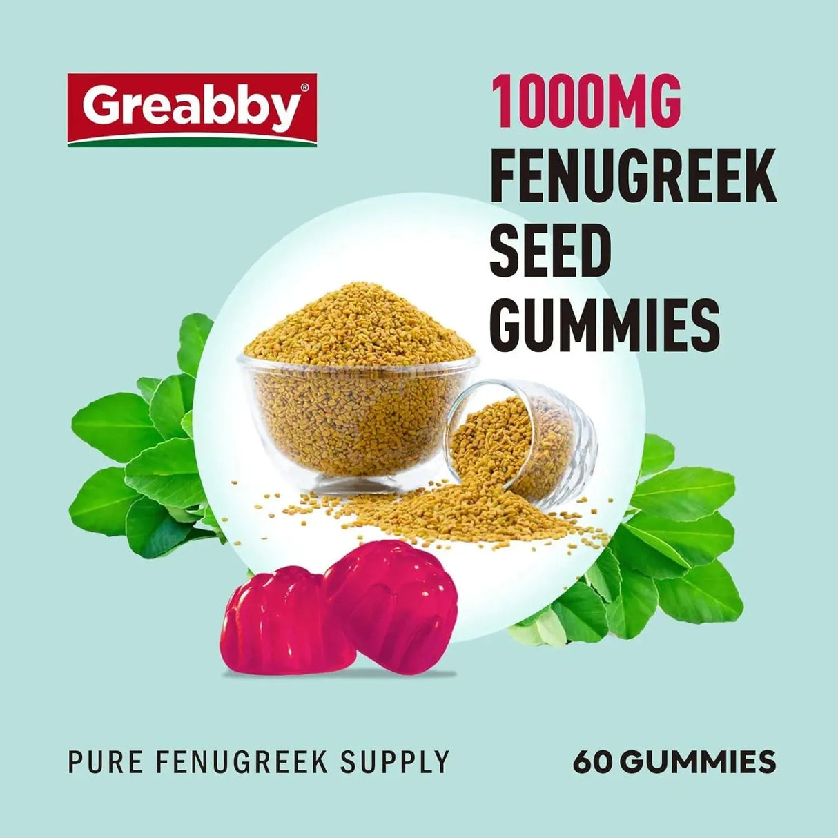 GREABBY - Greabby Fenugreek Gummies 1000Mg. 60 Gomitas - The Red Vitamin MX - Suplementos Alimenticios - {{ shop.shopifyCountryName }}
