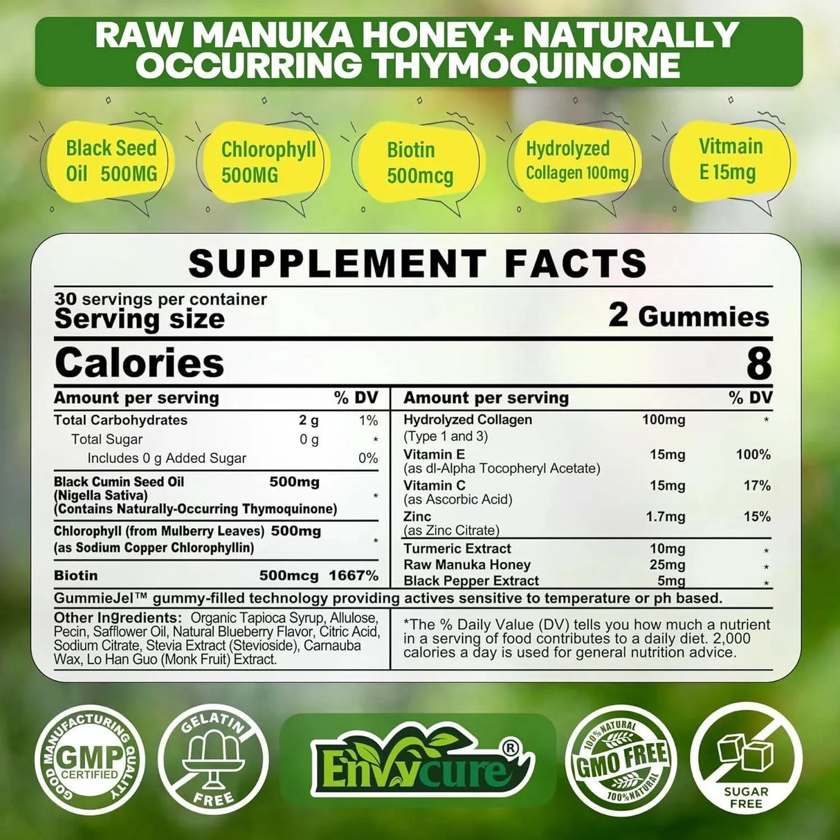 GUMMIEJEL - GummieJel Black Seed Oil Gummies 60 Gomitas - The Red Vitamin MX - Suplementos Alimenticios - {{ shop.shopifyCountryName }}