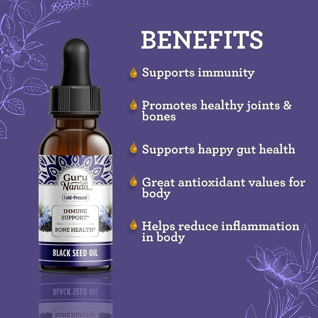 GURUNANDA - GuruNanda Black Seed Oil 59Ml. - The Red Vitamin MX - Suplementos Alimenticios - {{ shop.shopifyCountryName }}