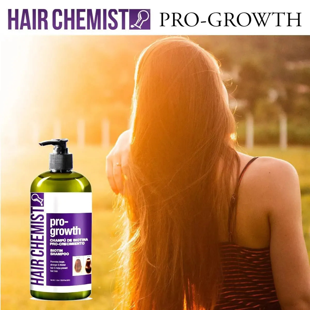 HAIR CHEMIST - Hair Chemist Pro-Growth Shampoo with Biotin 1 Lt. - The Red Vitamin MX - Shampoo Para Cabello - {{ shop.shopifyCountryName }}