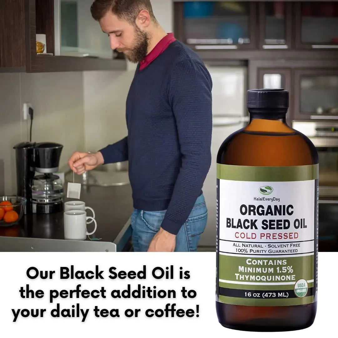 HALALEVERYDAY - HalalEveryDay Organic Black Seed Oil 236Ml. - The Red Vitamin MX - Suplementos Alimenticios - {{ shop.shopifyCountryName }}