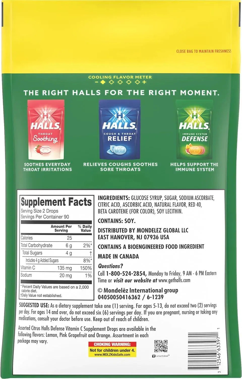 HALLS - HALLS Defense Assorted Citrus Vitamin C Drops 180 Pastillas - The Red Vitamin MX - Suplementos Alimenticios - {{ shop.shopifyCountryName }}