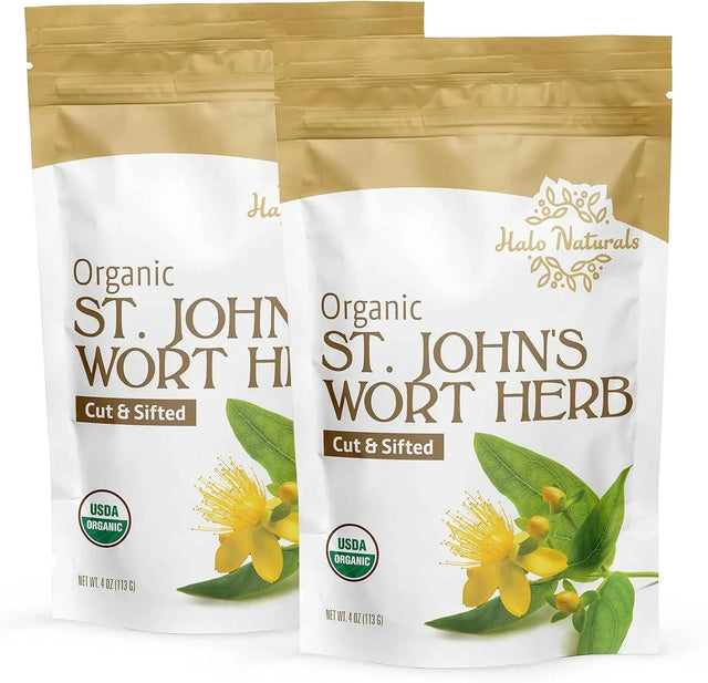 HALO NATURALS - Halo Naturals Organic St. John's Wort Herb Cut & Sifted 113Gr. 2 Pack - The Red Vitamin MX - Suplementos Alimenticios - {{ shop.shopifyCountryName }}