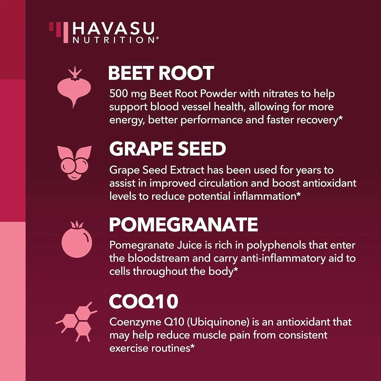 HAVASU NUTRITION - Havasu Nutrition Beet Root Gummies 60 Gomitas - The Red Vitamin MX - Suplementos Alimenticios - {{ shop.shopifyCountryName }}