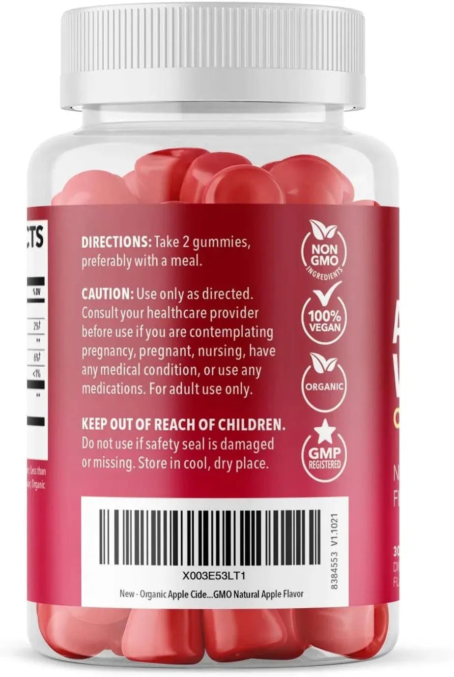 HAVASU NUTRITION - Havasu Organic Apple Cider Vinegar Gummies 30 Gomitas - The Red Vitamin MX - Suplementos Alimenticios - {{ shop.shopifyCountryName }}