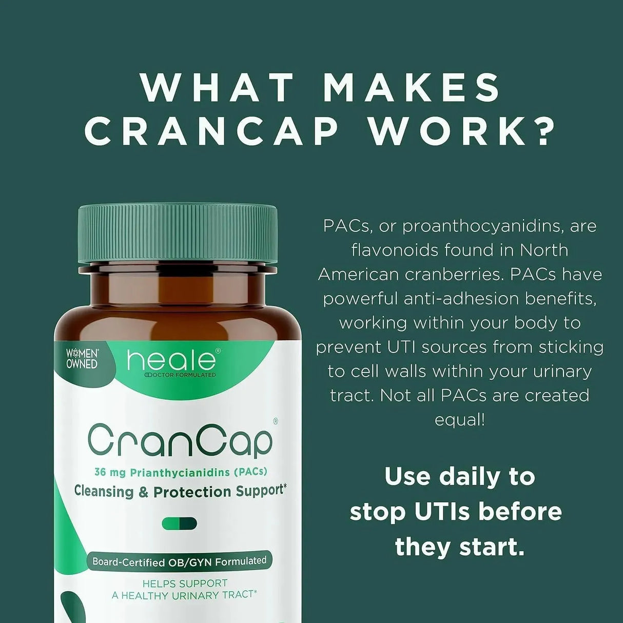 HEALE - Heale CranCap Cranberry Pills 30 Capsulas - The Red Vitamin MX - Suplementos Alimenticios - {{ shop.shopifyCountryName }}