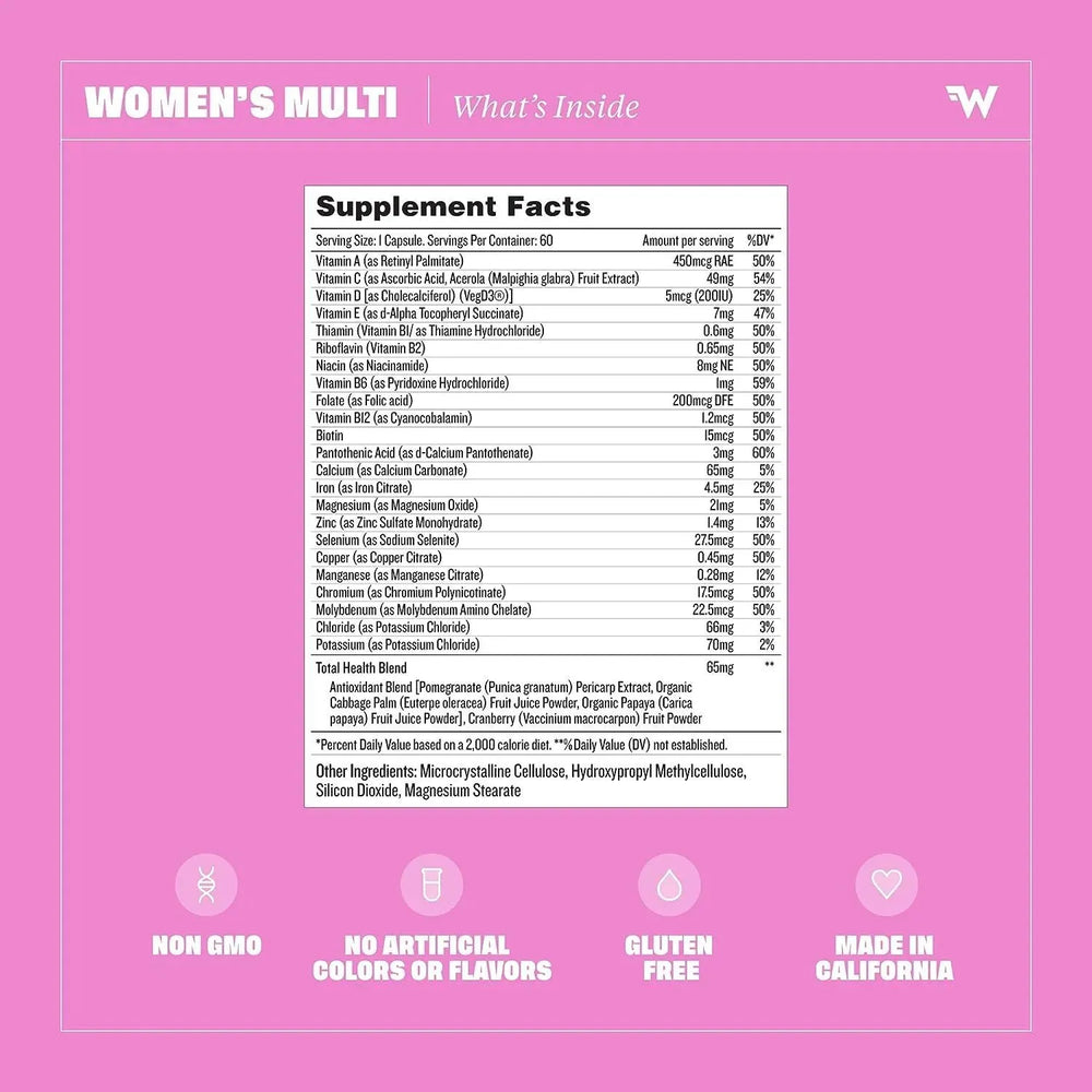 HEALTH BY HABIT - Health By Habit Womens Multi 60 Capsulas - The Red Vitamin MX - Suplementos Alimenticios - {{ shop.shopifyCountryName }}