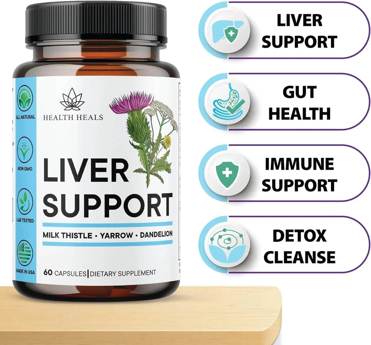 HEALTH HEALS - Health Heals Liver Cleanse & Repair Formula 60 Capsulas 2 Pack - The Red Vitamin MX - Suplementos Alimenticios - {{ shop.shopifyCountryName }}