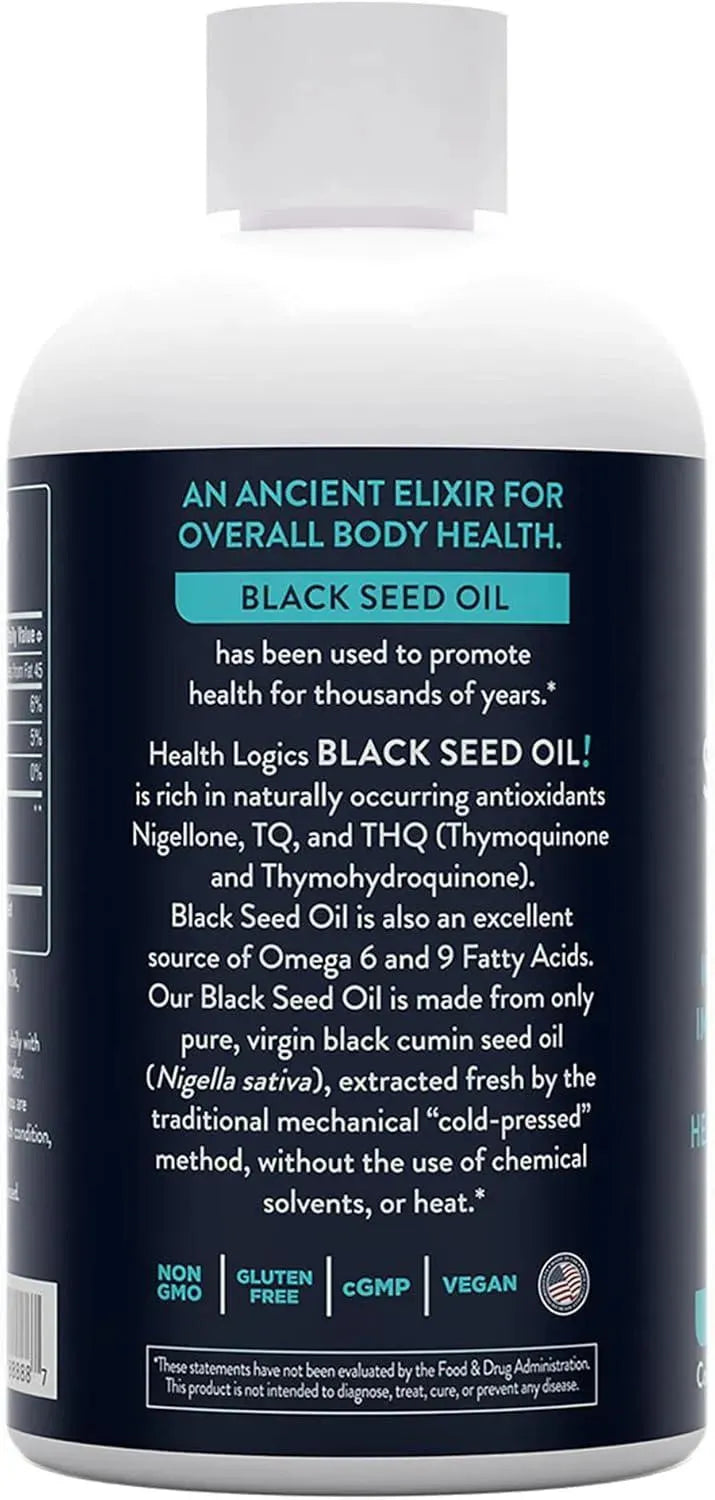 HEALTH LOGICS - Health Logics Black Seed Oil 6 Fl.Oz. - The Red Vitamin MX - Suplementos Alimenticios - {{ shop.shopifyCountryName }}