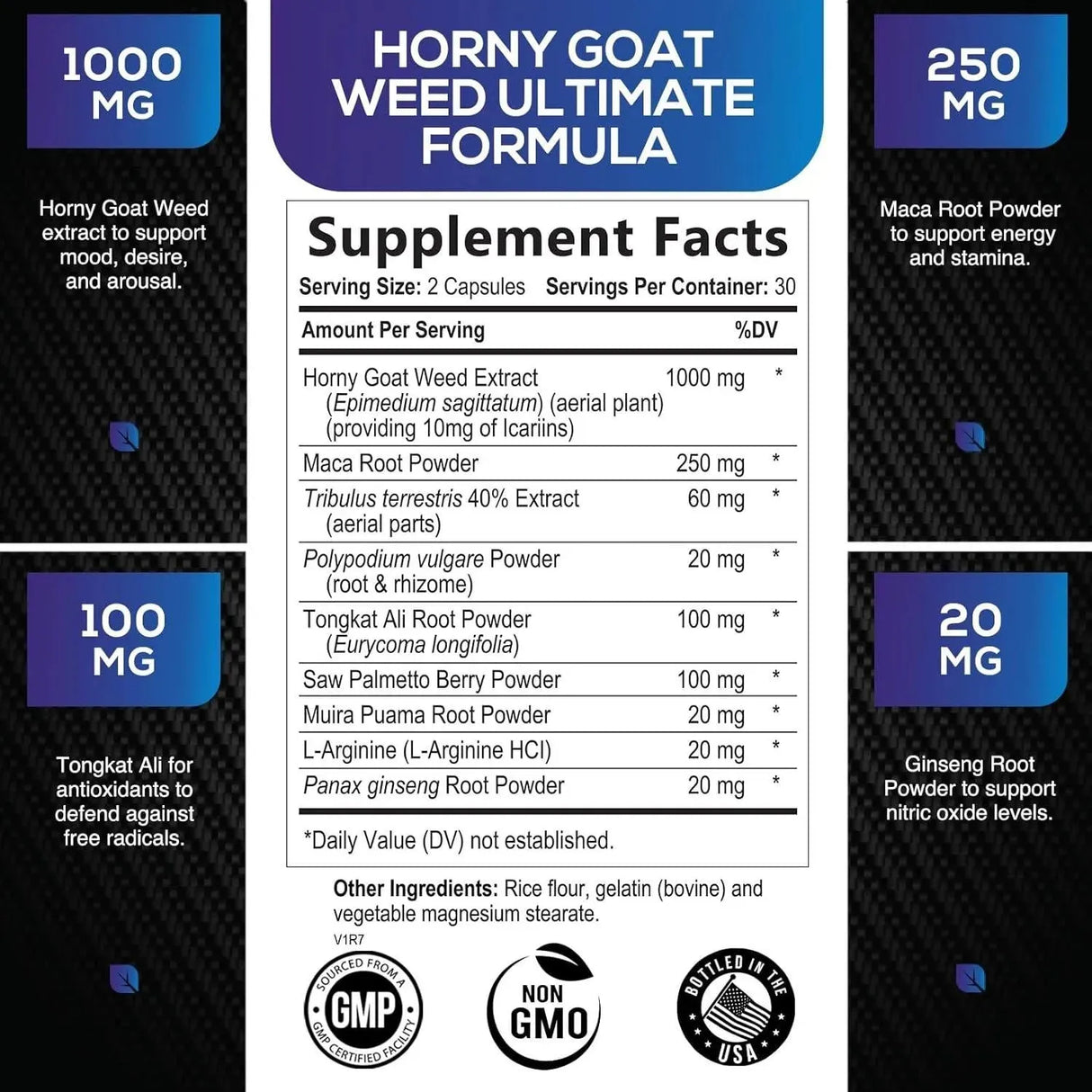 HEALTH NUTRITION NATURALS - Health Nutrition Naturals Extra Strength Horny Goat Extract 60 Capsulas - The Red Vitamin MX - Suplementos Alimenticios - {{ shop.shopifyCountryName }}