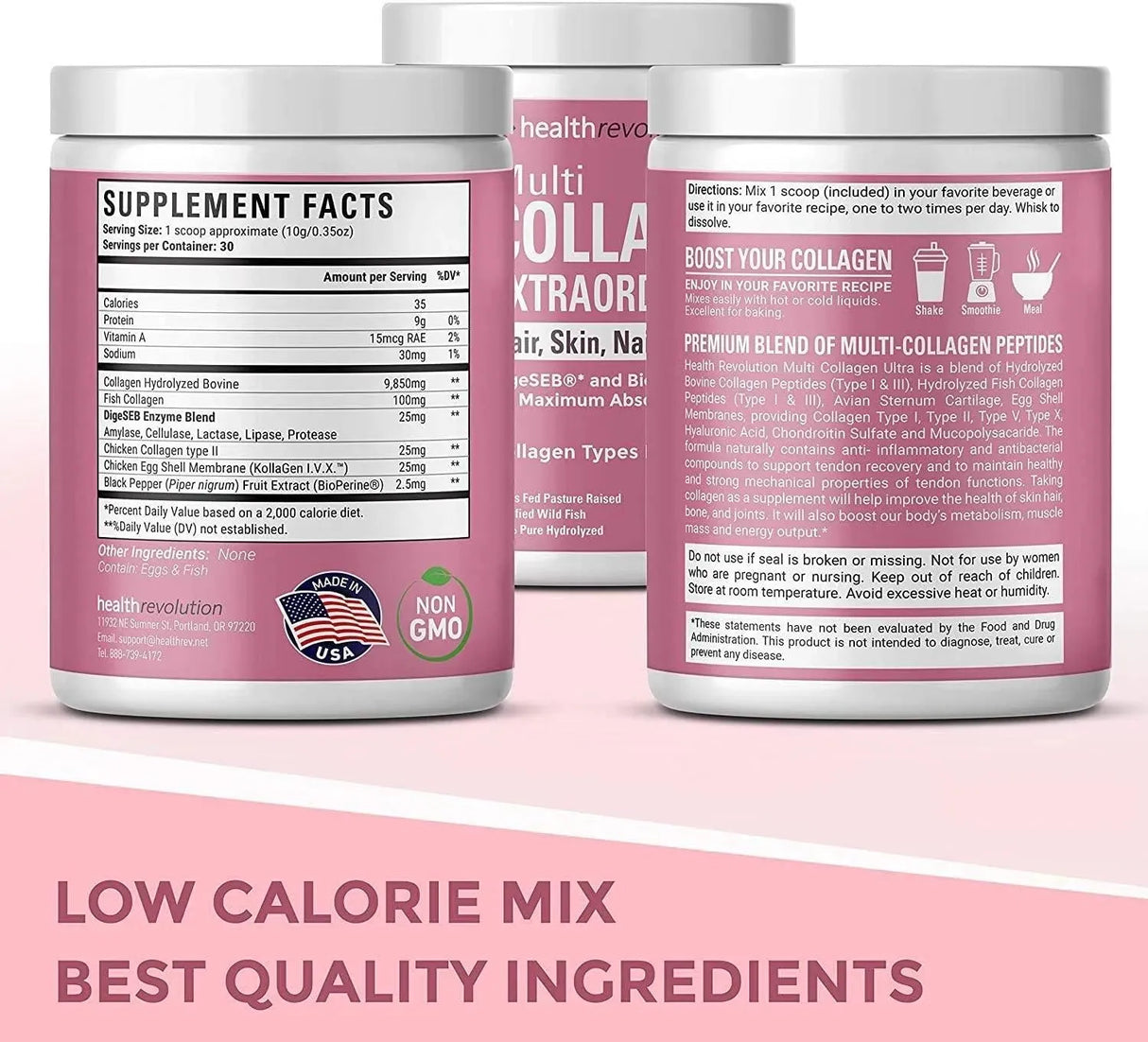 HEALTH REVOLUTION - Health Revolution Multi Collagen Peptides Powder 301Gr. - The Red Vitamin MX - Suplementos Alimenticios - {{ shop.shopifyCountryName }}