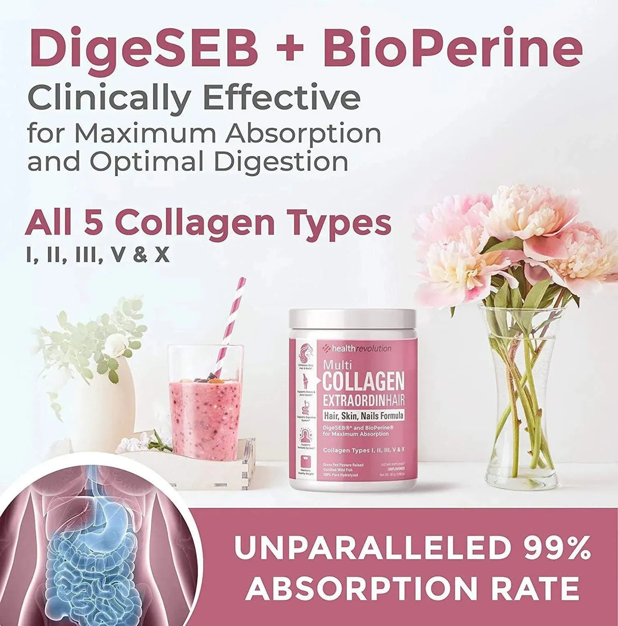 HEALTH REVOLUTION - Health Revolution Multi Collagen Peptides Powder 301Gr. - The Red Vitamin MX - Suplementos Alimenticios - {{ shop.shopifyCountryName }}