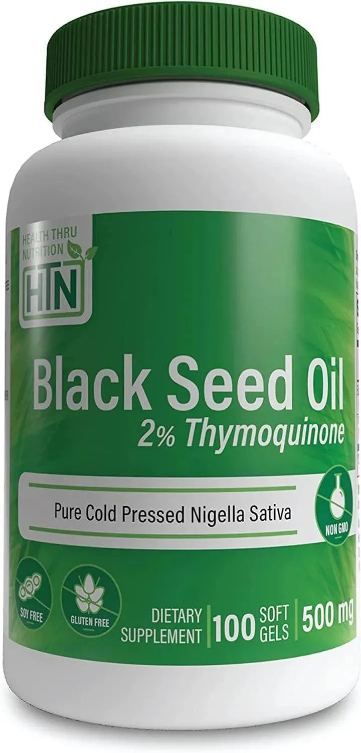 HEALTH THRU NUTRITION - Health Thru Nutrition Black Seed Oil 500Mg. 100 Capsulas Blandas - The Red Vitamin MX - Suplementos Alimenticios - {{ shop.shopifyCountryName }}