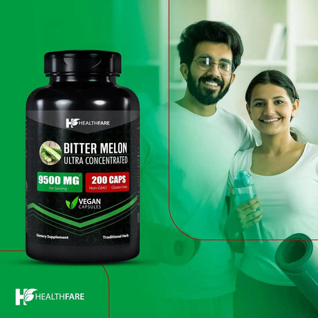 HEALTHFARE - Healthfare Organic Bitter Melon Extract 9500Mg. 200 Capsulas - The Red Vitamin MX - Suplementos Alimenticios - {{ shop.shopifyCountryName }}