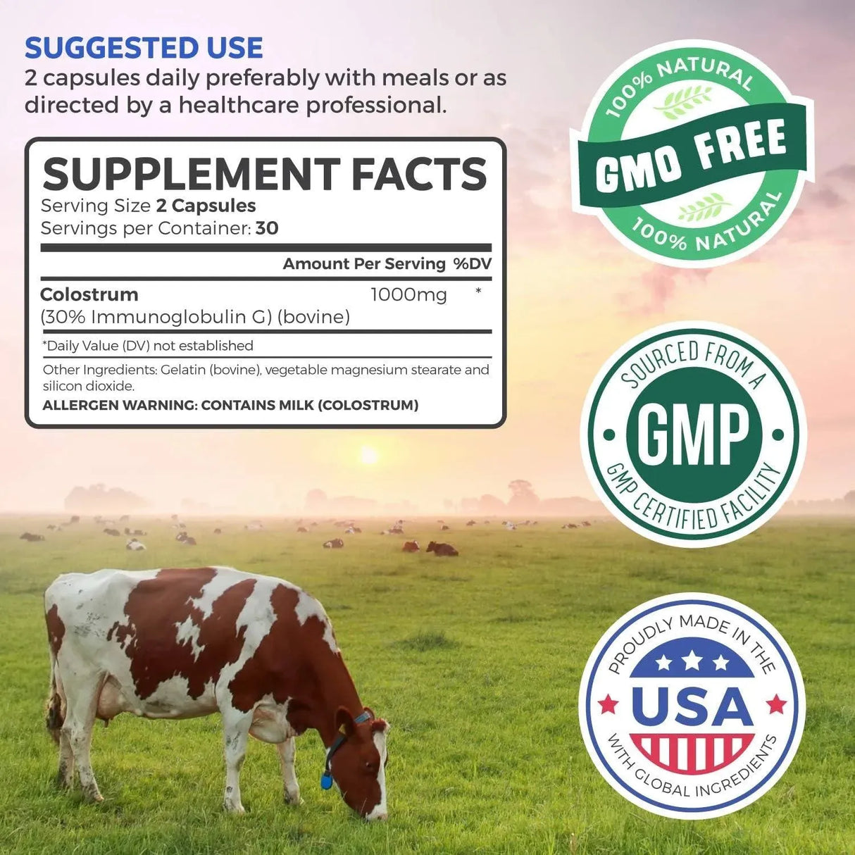 HEALTHS HARMONY - Healths Harmony Colostrum 1,000Mg. 60 Capsulas - The Red Vitamin MX - Suplementos Alimenticios - {{ shop.shopifyCountryName }}