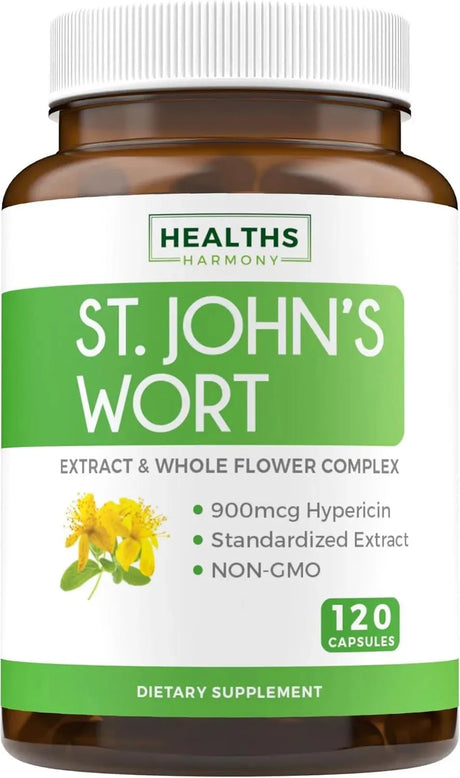 HEALTHS HARMONY - Healths Harmony St. John's Wort 900Mg. 120 Capsulas - The Red Vitamin MX - Suplementos Alimenticios - {{ shop.shopifyCountryName }}