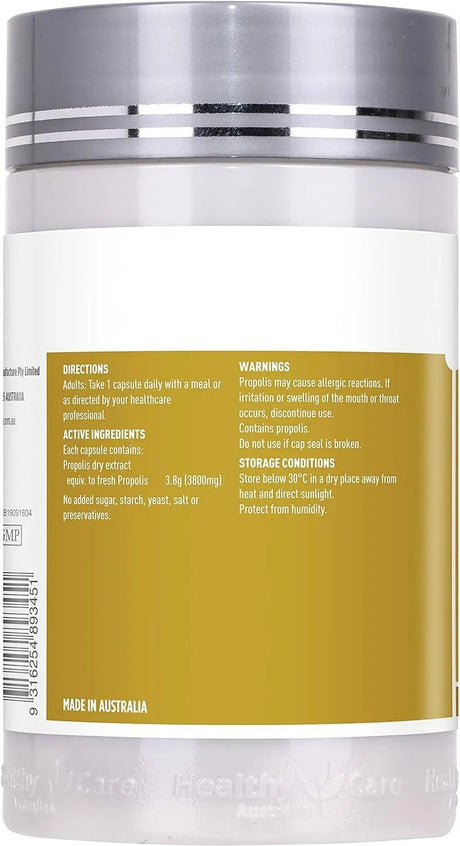 HEALTHY CARE - Healthy Care Australia Bee Propolis Extract 3800Mg. 200 Capsulas - The Red Vitamin MX - Suplementos Alimenticios - {{ shop.shopifyCountryName }}