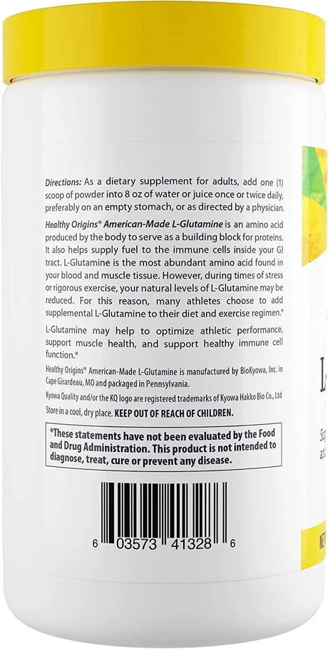 HEALTHY ORIGINS - Healthy Origins L-Glutamine Powder 600Gr. - The Red Vitamin MX - Suplementos Alimenticios - {{ shop.shopifyCountryName }}