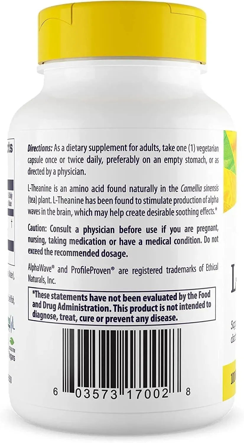 HEALTHY ORIGINS - Healthy Origins L-Theanine 100Mg. 90 Capsulas - The Red Vitamin MX - Suplementos Alimenticios - {{ shop.shopifyCountryName }}