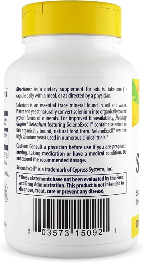 HEALTHY ORIGINS - Healthy Origins Selenium 200mcg 180 Capsulas - The Red Vitamin MX - Suplementos Alimenticios - {{ shop.shopifyCountryName }}