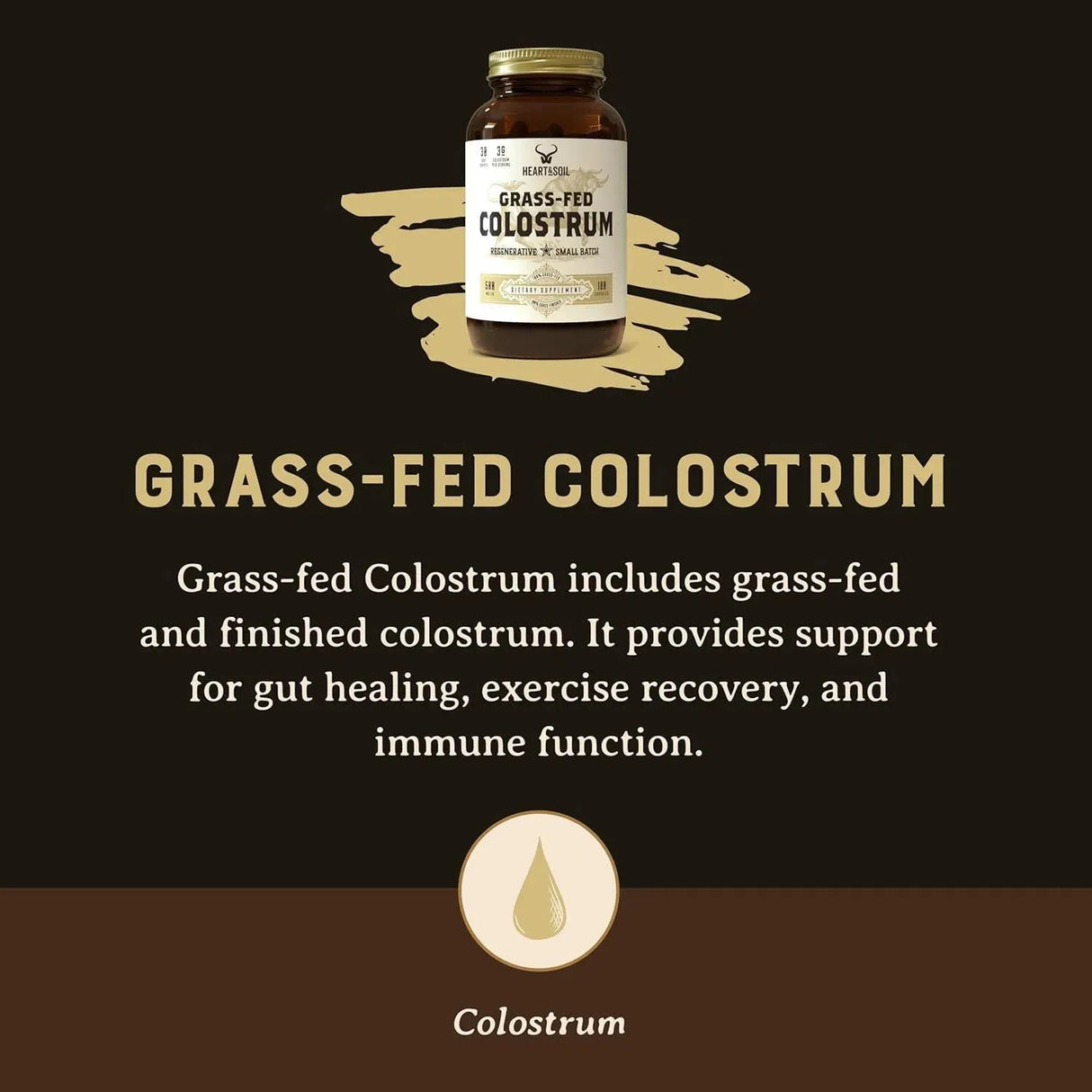 HEART & SOIL - Heart & Soil Grass-Fed Colostrum 180 Capsulas - The Red Vitamin MX - Suplementos Alimenticios - {{ shop.shopifyCountryName }}