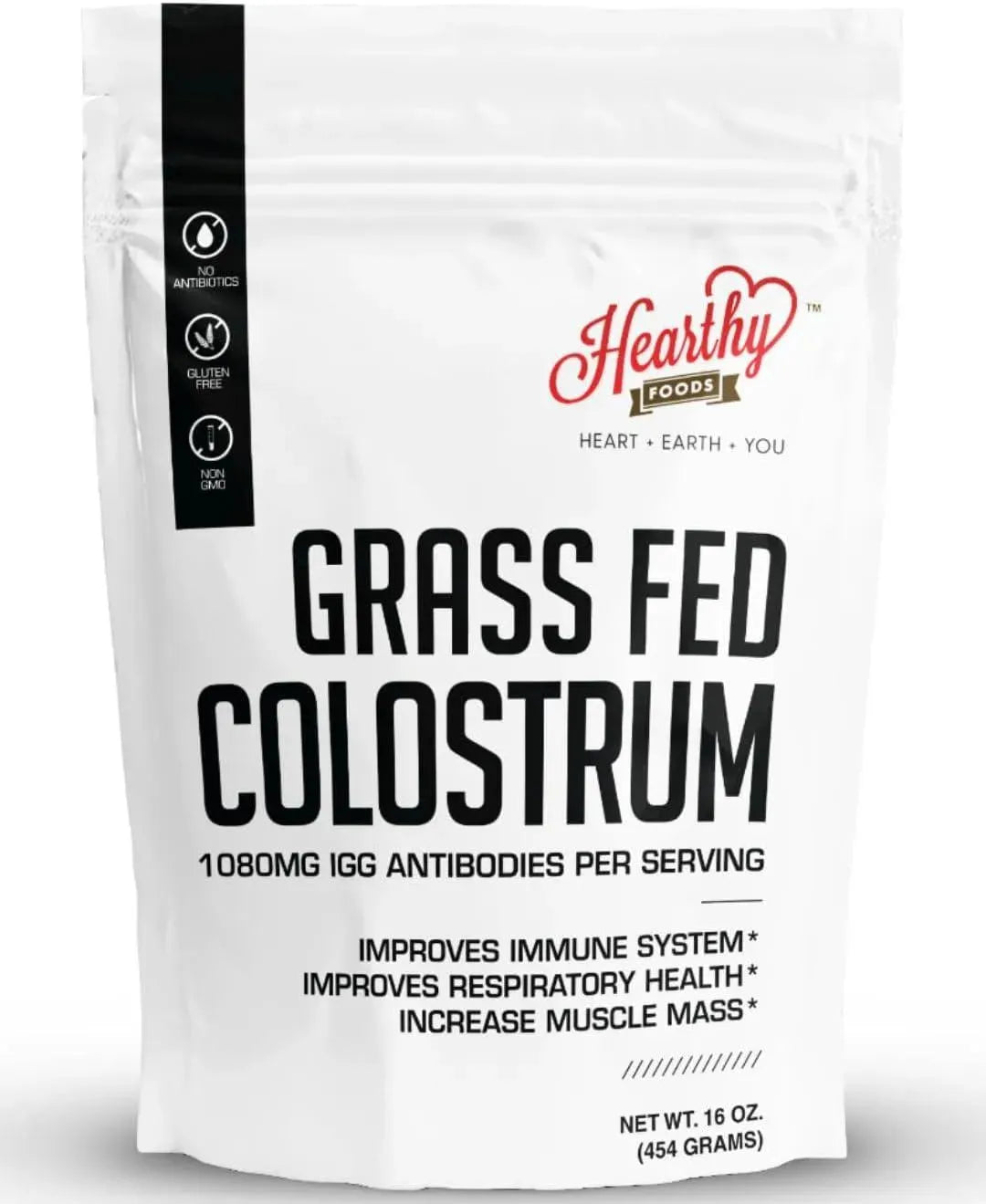 HEARTHY FOODS - Hearthy Foods Bovine Colostrum Powder 454Gr. - The Red Vitamin MX - Suplementos Alimenticios - {{ shop.shopifyCountryName }}