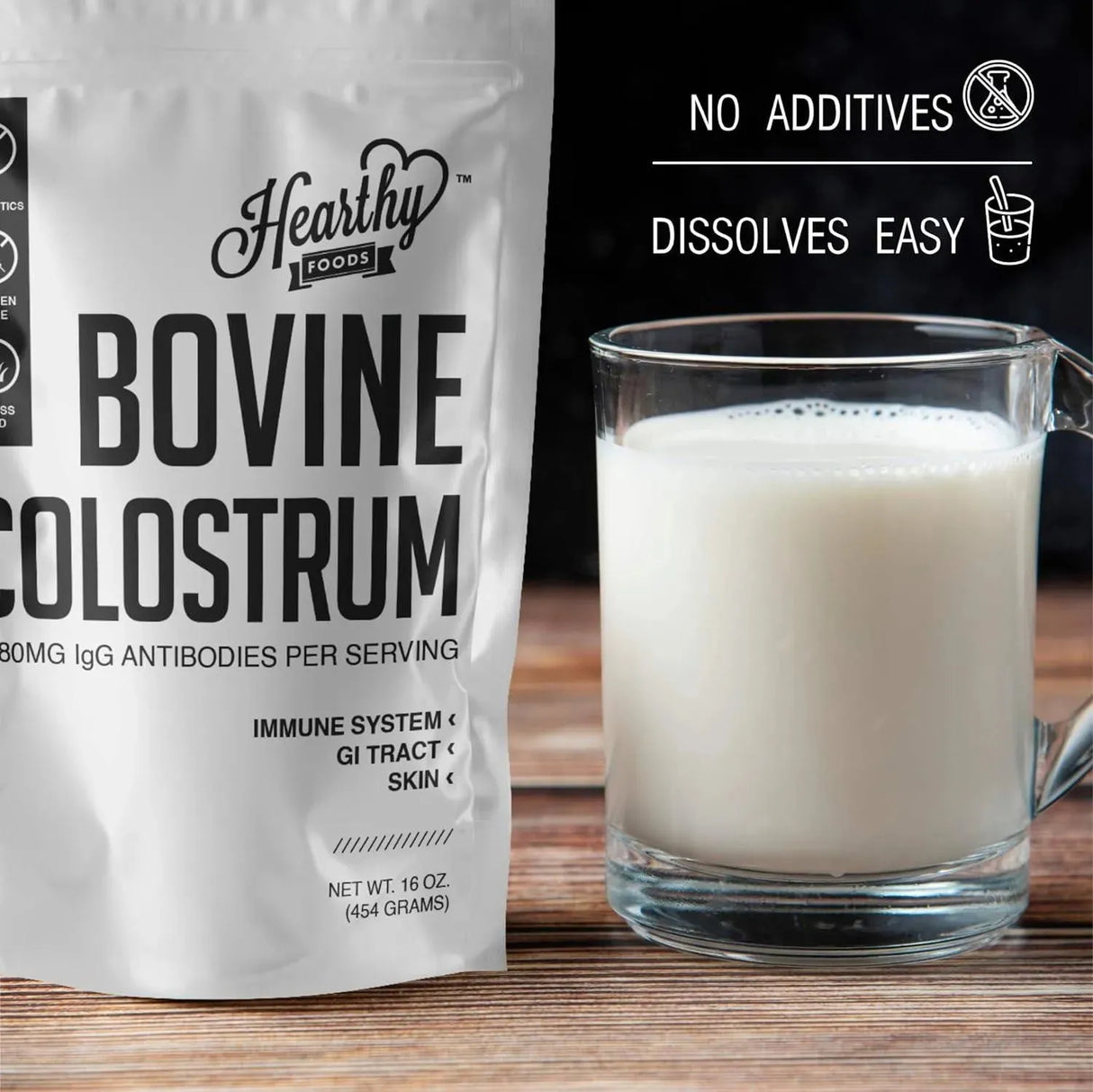 HEARTHY FOODS - Hearthy Foods Bovine Colostrum Powder 454Gr. - The Red Vitamin MX - Suplementos Alimenticios - {{ shop.shopifyCountryName }}