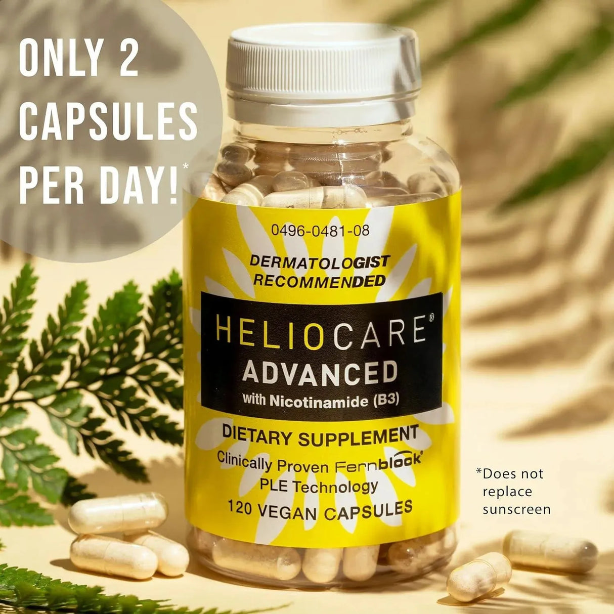 HELIOCARE - Heliocare Advanced Nicotinamide B3 500Mg. 120 Capsulas - The Red Vitamin MX - Suplementos Alimenticios - {{ shop.shopifyCountryName }}