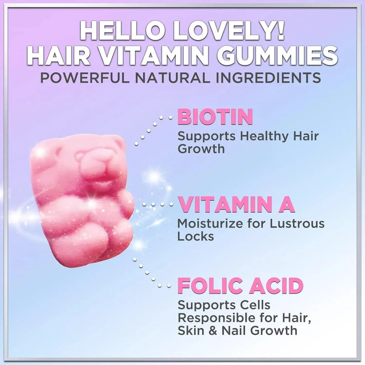 HELLO LOVELY! - Hello Lovely! Hair Vitamins Gummies with Biotin 5000 mcg Vitamin E & C 60 Gomitas - The Red Vitamin MX - Suplementos Alimenticios - {{ shop.shopifyCountryName }}